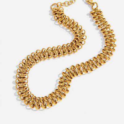 304 Stainless Steel Necklace With Mirror Polish Finish