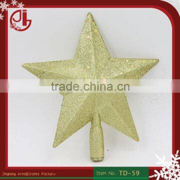 Gold Glitter Christmas Star Tree Topper Party Decoration