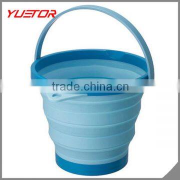 Portable Space Saver Outdoor New Collapsible Silicon Round Water Bucket Container photo-4