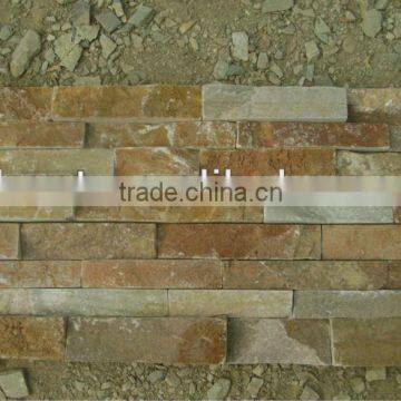 wall decorative red rough edge art stone