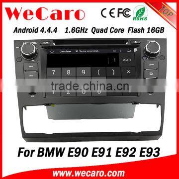 Top Version Android 4.4.4 car dvd 7" 1024 * 600 double din car radio with gps for bmw e90 e91 e92 WIFI 3G A9 cpu 2005-2012