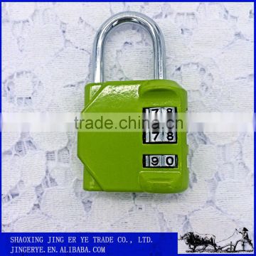 Security Digital Lock, Green 3 digit Zinc Alloy Combination Lock