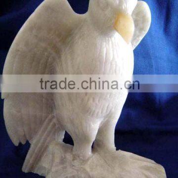 Alabaster Ceramic Eagle Bird Peru