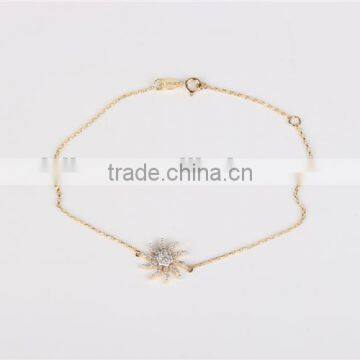 Lovely Star Fish Shape Wholesale 925 Bracelet Silver Bracelet With CZ Bracelet photo-2