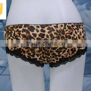 Fashion High Quality Wholesale Hot Sell Sexy Leopard Print Lace Sexy Lady Panty photo-4