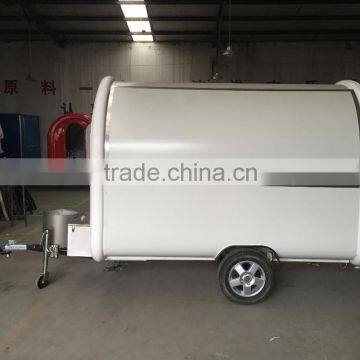 7.6*5.5ft White Food Cart Trailer Mobile Food Cart Beach Food Truck Hot Dog Hamburg Ice Cream Traction Cart Provide Free 3 d Des photo-3