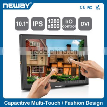 10.1 inch DVI input full view angle Capacitive touch lcd screen with LED backlight