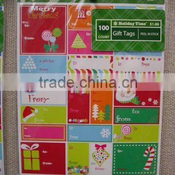 gift sticker tag