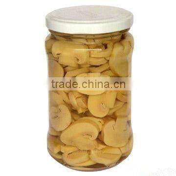 champignon mushroom in glass jar