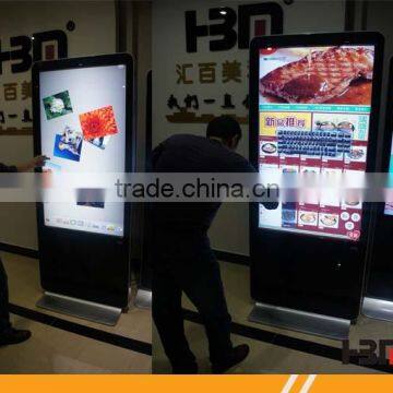 Discount 55 inch lcd screen player multi touch screen kiosk