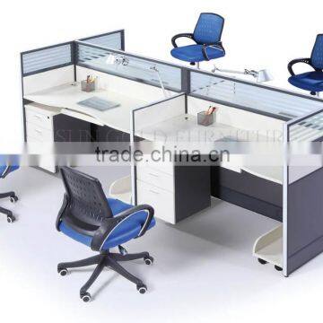 Modern office workstation partition, 4 people office desk (SZ-WSB398)