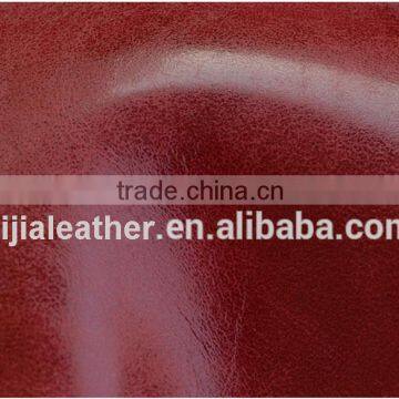 artificial fireproof oil wax pu leather microfiber leather for sofa and furniture with high quality and best price