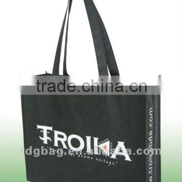 2014 110gsm black non woven shopping bag