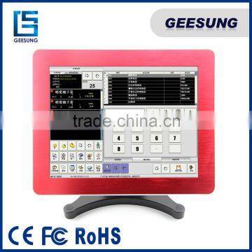 Fanless Restaurant Red Color Pos System/Touch 15 Inch Pos