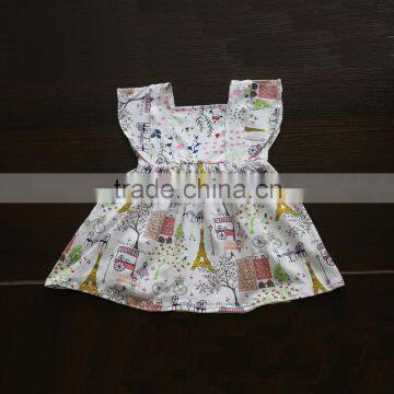 Newest style girls dress high quality fashion floral dress girl baby girl birthday dresses