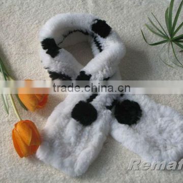 Knitted Rex Rabbit Scarf from Factory Directly