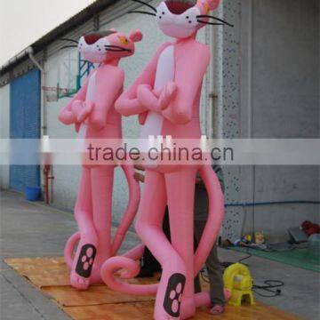 New Lifelike Standing Inflatable Pink Panther Cartoon Toy photo-2