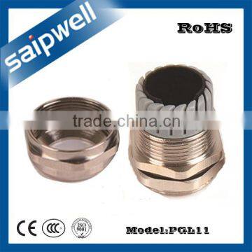 SAIPWELL PGL11 Industrial Waterproof Metal Cable Gland Made of Brass Plating Nickel