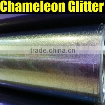 2014 Newest Pearl glitter chameleon film with air free bubbles 1.52*20M each Roll