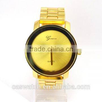 Mens Quartz goldlis watch Geneva brand watch