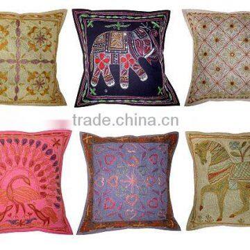 India Banjara TRIBAL Embroidered CUSHION COVERS WHOLESALE LOT