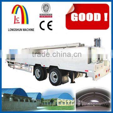 240 Hydraulic System Mobile No Girder No Column Curving Sheet Roof Span Forming Machine