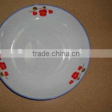 cheap white ceramic porcelain soup plate / round ceramic porcelain deep plate