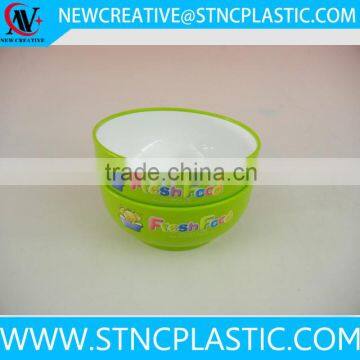 2pcs reusable plastic kids food bowl