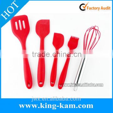 5in1 silicone utensil set for kitchen cooking tool