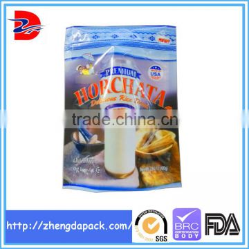 Heat seal plastic packaging bag for cocoa powder,rice powder accept OEM