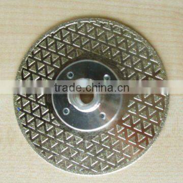 5" inch electroplated Diamond cutting blade with flange