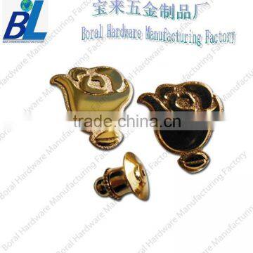 Custom deluxe tie tacked flower lapel pin