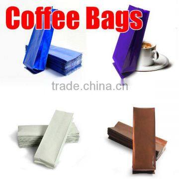 Food grade coffee bag black matte with valve