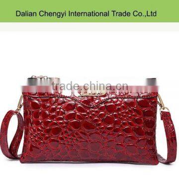 Fashionable cheap ladies pu fancy evening bag