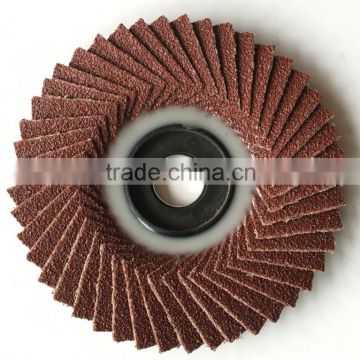 80-320grit 4inch 100mmx 16mm korea style flower-shaped flap disc aluminium oxideFlexible Flap Disc