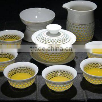 Hollow Out Jade Exquisite Ceramic Tea Set QD-L107 photo-5