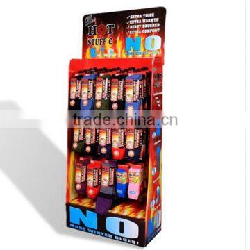 Customized Corrugated Cardboard Socks Display Stands