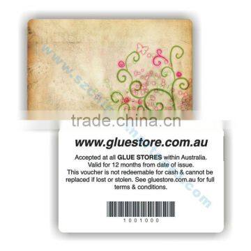 Round corner ean39 barcode card