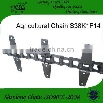Pitch 38mm S38K1F12 Agricultural Roller Chain
