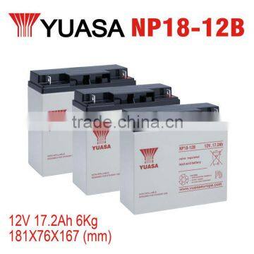 Industrial Rechargeable batteries YUASA NP18-12B