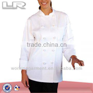 Women's Basic White Chef Coat