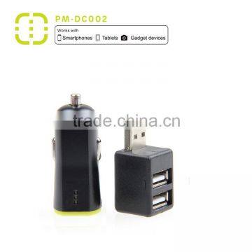 3.4A Single USB Car Charger with Two USB adaptor