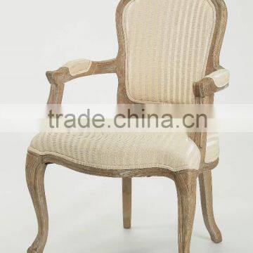 Home furniture french style upholstered armchair(CH-859-OAK)