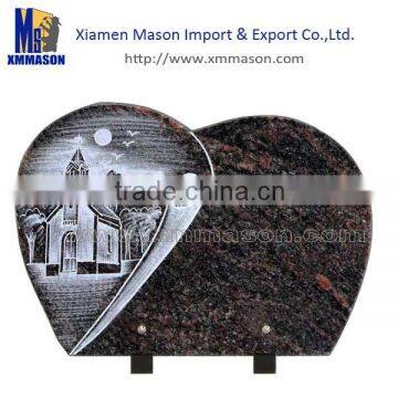 Mason design granite plaques funeraire