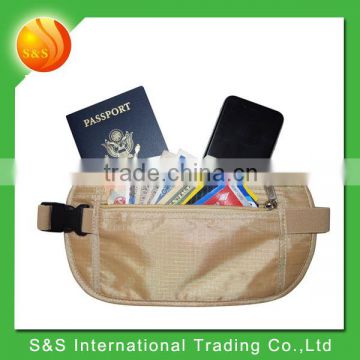 new arrival golden travel sport waist bag for protecting yourself against theives