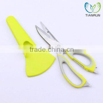 Kitchen Scissors with Magnetic Holder, Stainless Steel, Green Chef Multifunction Heavy Duty Kitchen Shears