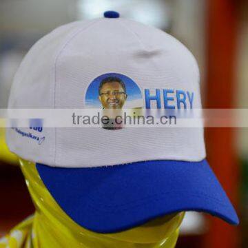 100% polyester plain cap for election campaign