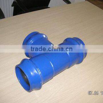 Ductile iron pipe fittings for PVC pipe