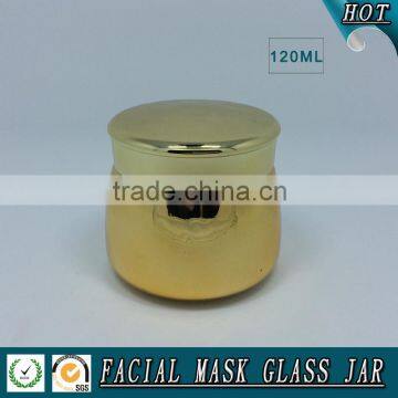 100ml Gold Plating Glass Cosmetics Jar