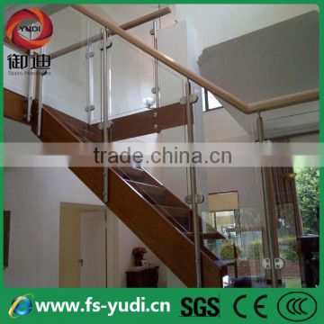 hot sell staircase glass railing designs for home decor